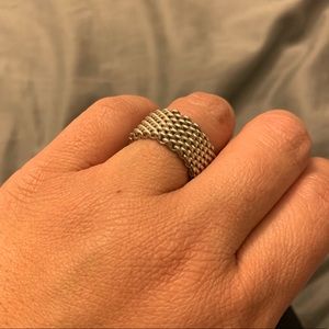 Discontinued AUTH TIFFANY & CO Somerset Mesh Ring